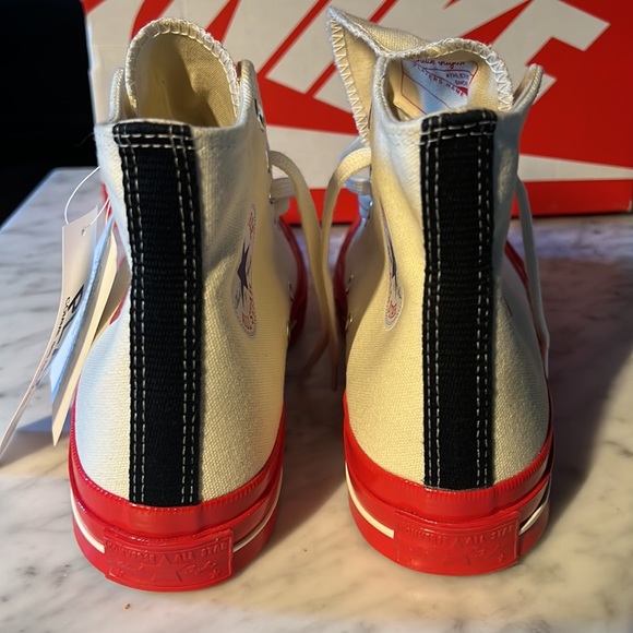 Comme Des Garcons Converse Chuck 70 Pristine Red - Picture 6 of 7